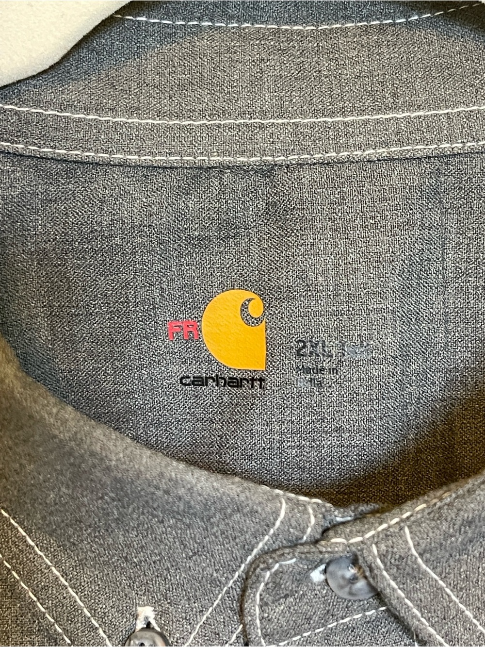 Carhartt Men’s Flame-Resistant Force Lightweight Long Sleeve Shirt — 2XL - Picture 6 of 13